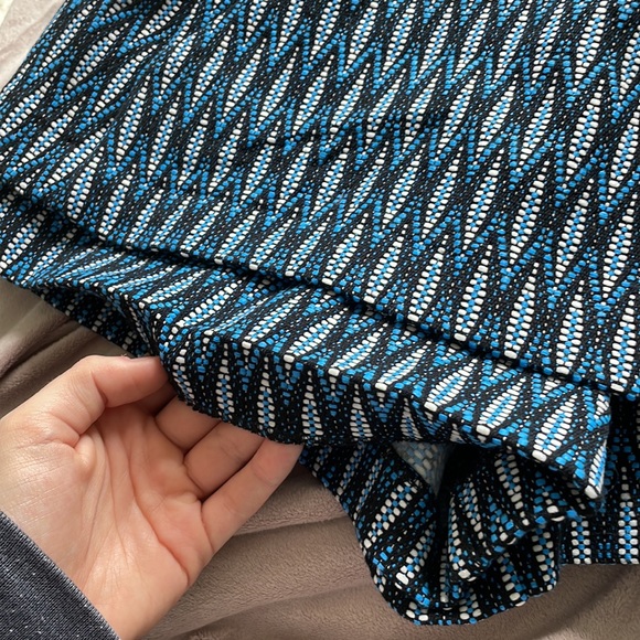 MAJE | Blue Paco Jacquard Skort - Picture 8 of 14